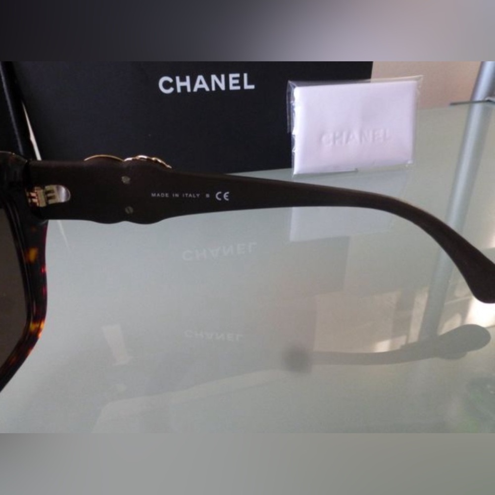 NIB Auth CHANEL dress BUTTERFLY SUNGLASSES/glasses/frame Ref.5457QA C714/3 ITALY - Picture 12 of 14